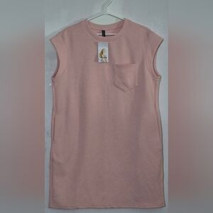 Elegant Pink Sleeveless Dress